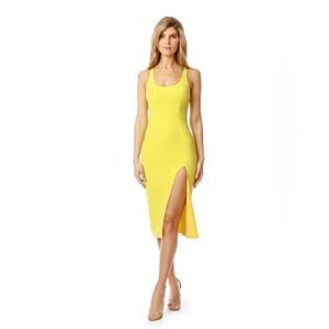Jay Godfrey Witherspoon Sheath Racerback Yellow Dress Size 0